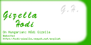 gizella hodi business card