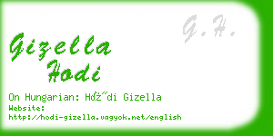 gizella hodi business card